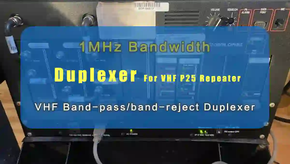 Duplexer For A Repeater With 1mhz Bandwidth